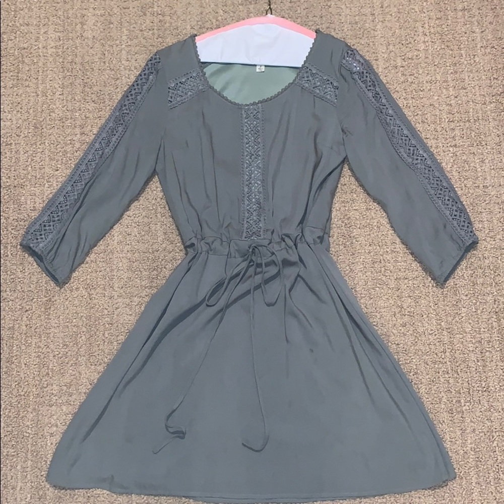 Sage Green Crochet dress